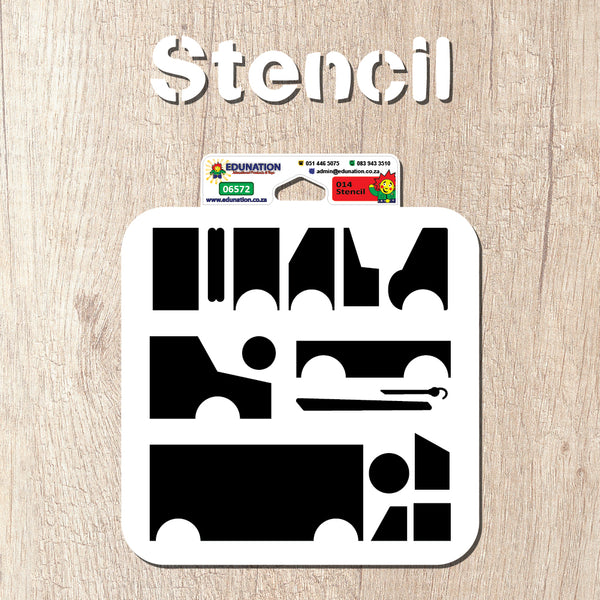 014 Stencil 16x16cm Car Shapes