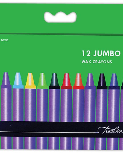 Crayons Wax 12mm- 12's Treeline - Edunation South Africa