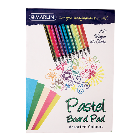 Book Board Pad Pastel Assorted - 25 sheet, 160g