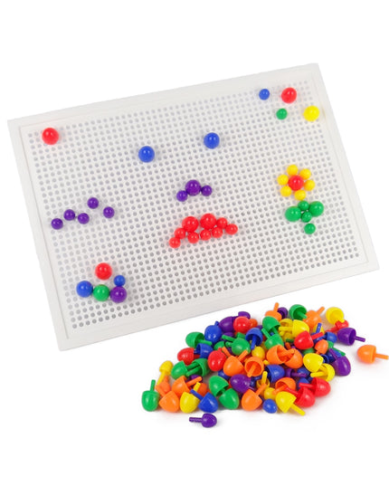 Pegboard with pegs