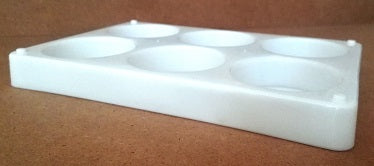 Paint Tempera Block 6 Well 57mm - Empty Tray