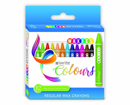 Wax Crayons Regular 12's Iwrite - Edunation South Africa