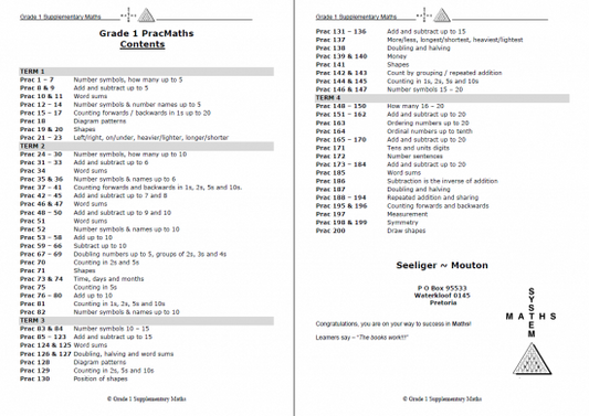 Supplementary Maths Gr 1 - Edunation South Africa