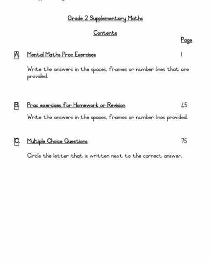 Supplementary Maths Gr 2 - Edunation South Africa