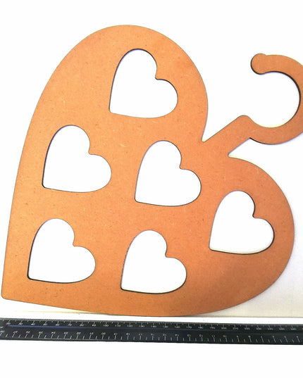 Hout - Laser - Hanger 4 Hearts 265mmx 330mm