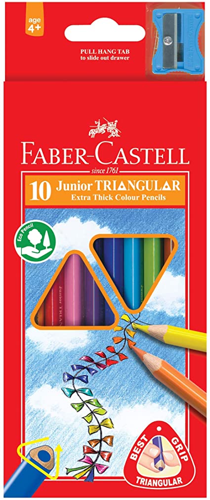 Junior Triangular Colour Pencils 10's