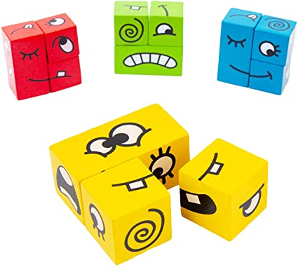 Expression Puzzle Building Blocks
