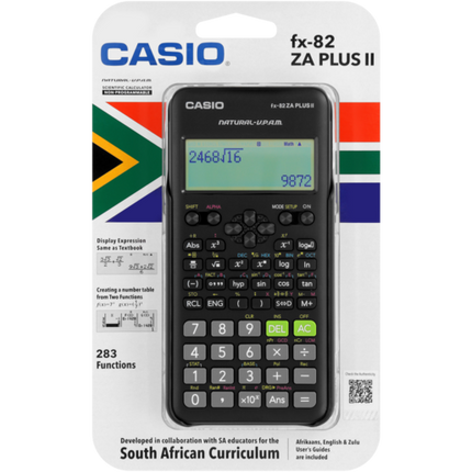 Calculator Scientific fx-82ZA Plus II Casio - Black