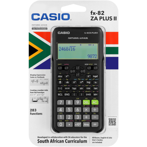 Calculator Scientific fx-82ZA Plus II Casio - Black