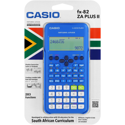 Calculator Scientific fx-82ZA Plus Casio - Blue