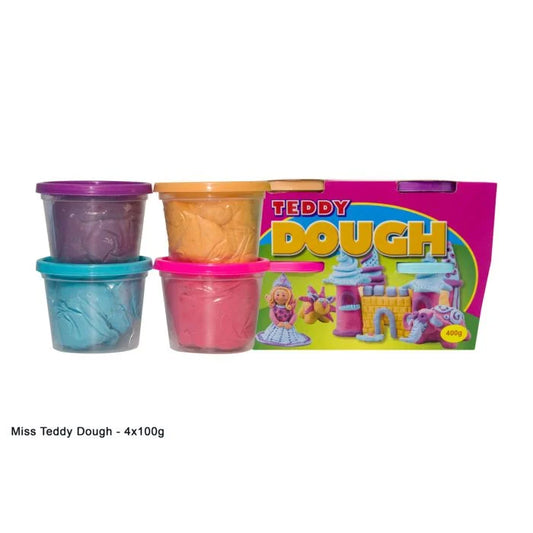 Clay - Play Dough - Miss Teddy 4 x 100g