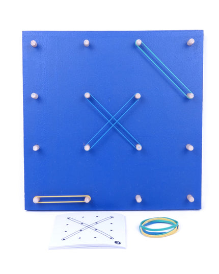 Geoboard Wooden - 16 pegs