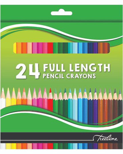 Pencil Crayons Full Length 24's - Treeline