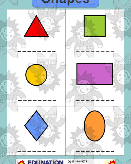 2D Shapes - Double Sided - Edunation South Africa