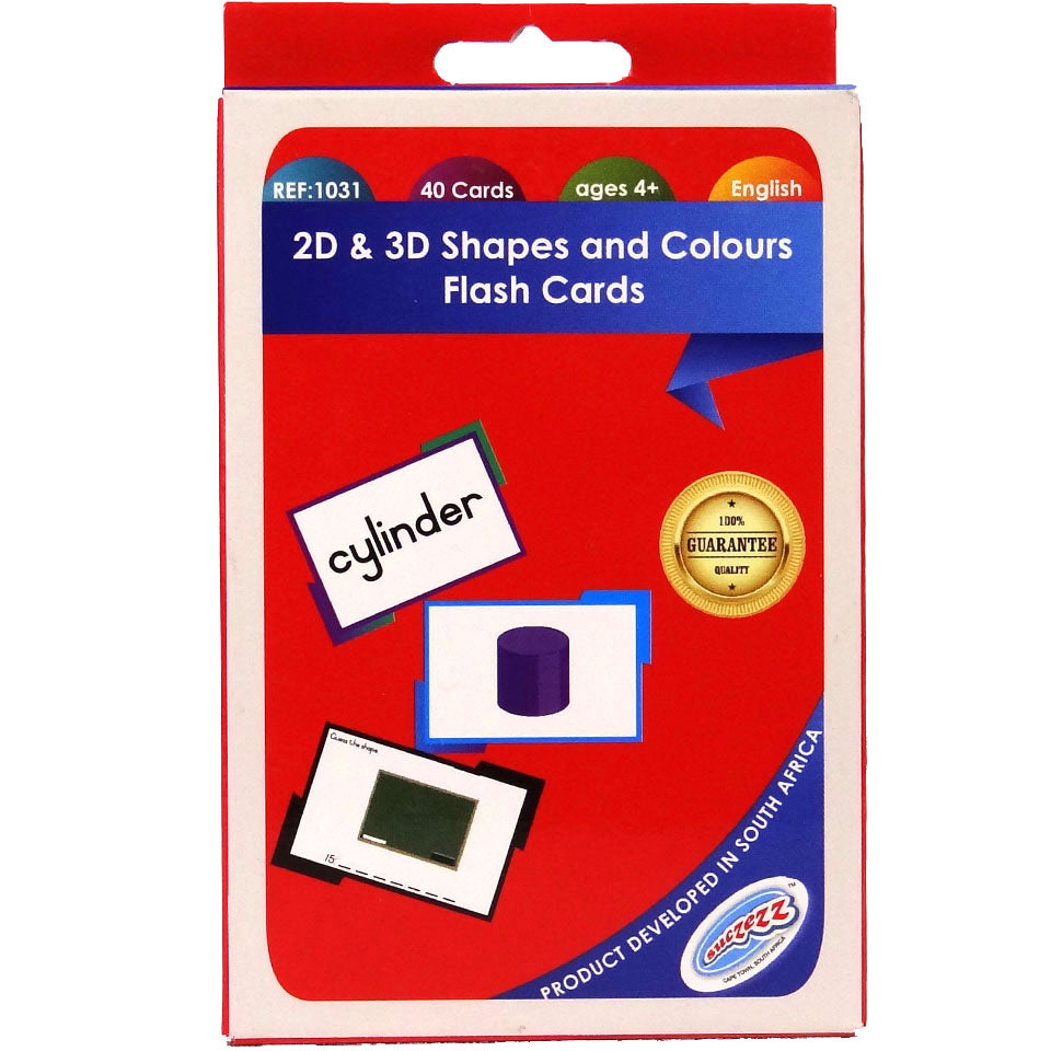 Flash Cards 2D & 3D Shapes and Colours