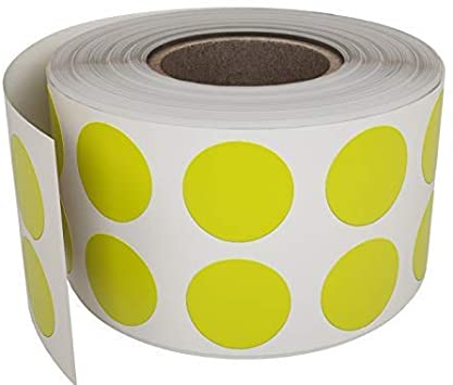 Stickers - 13mm Dot Yellow