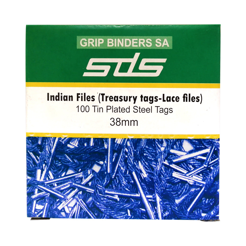 Indian Files (Treasury Tags) - 38mm 100's
