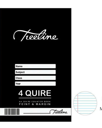 Book Counter 384pg A4 F/M 4 Quire