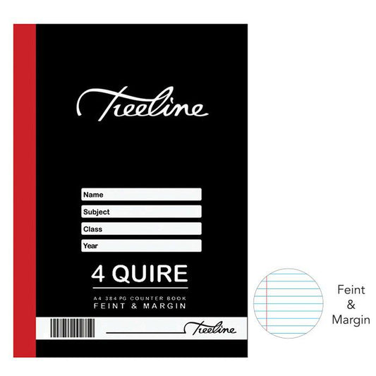 Book Counter 384pg A4 F/M 4 Quire