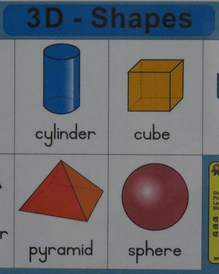 3D Shapes - Single Sided - Edunation South Africa