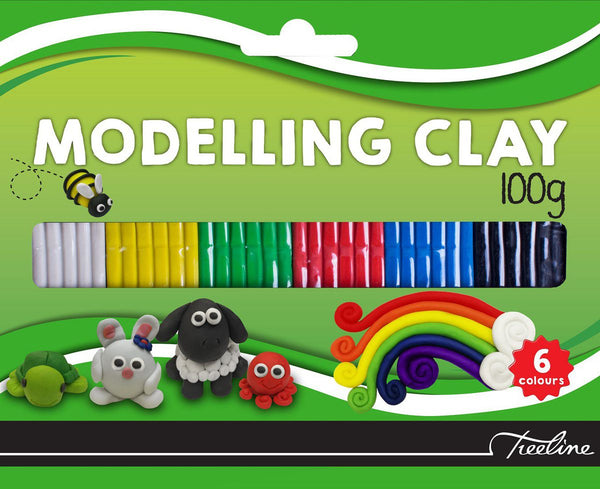 Clay Modelling 100g - 6 Assorted Colours