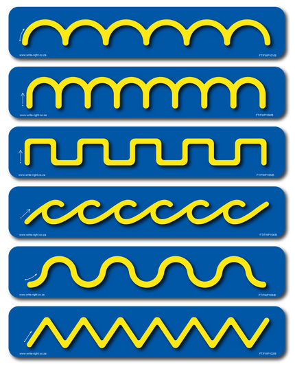 6 Pack Finger Track Wooden Single Pattern Boards