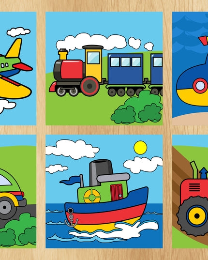Puzzle Toddler - Transport Combo with 6 puzzles