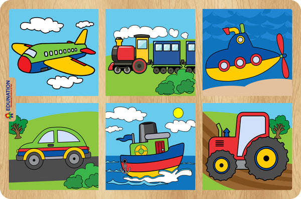 Puzzle Toddler - Transport Combo with 6 puzzles