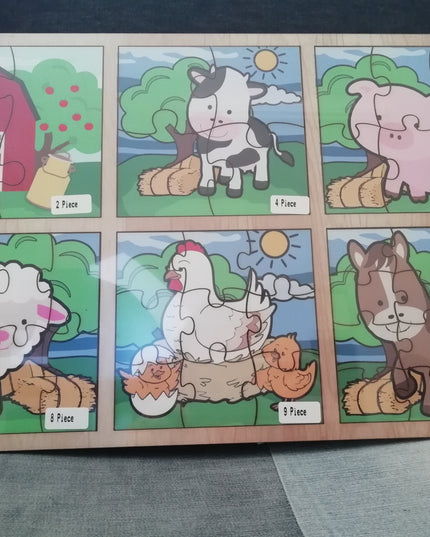 Puzzle Toddler - Farm Combo with 6 puzzles Edunation South Africa A3 Frame Puzzles