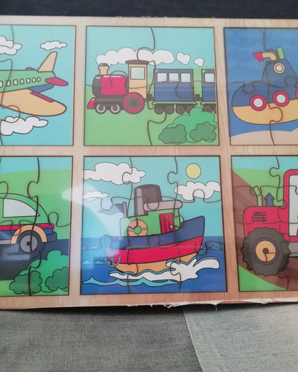 Puzzle Toddler - Transport Combo with 6 puzzles