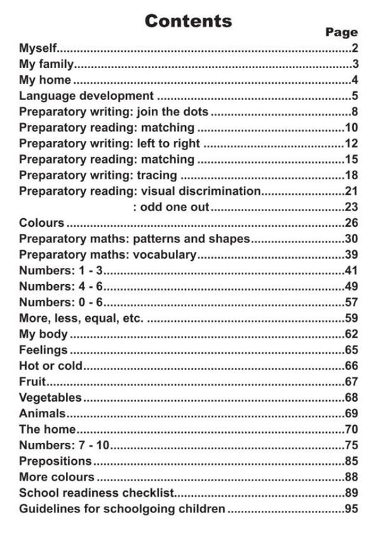 Book Pre School Activity