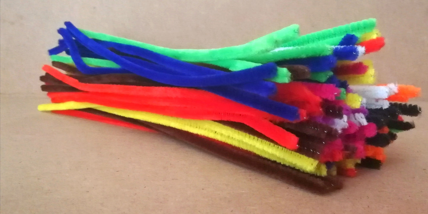 Pipe Cleaners Assorted Colours - 100's