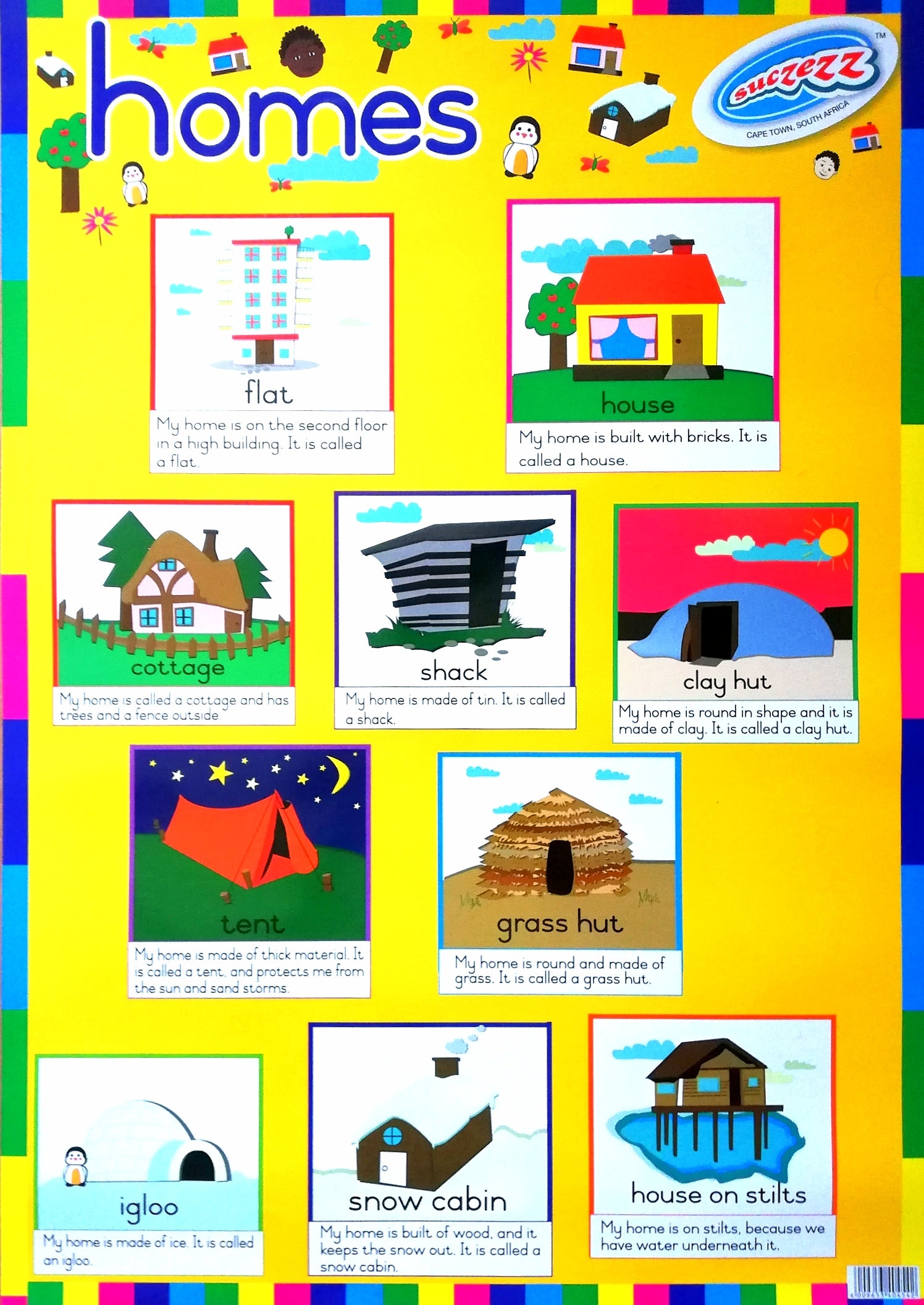 Poster - Homes Edunation South Africa Posters and Charts