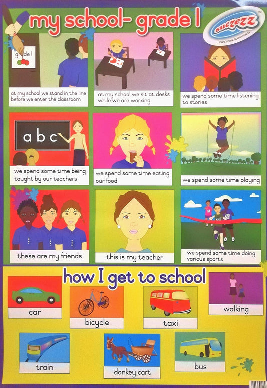 Poster - My School - Grade 1 Edunation South Africa Posters and Charts