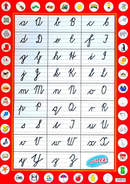 Poster - Cursive Writing Edunation South Africa Posters and Charts