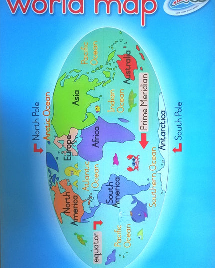 Poster - World Map Edunation South Africa Posters and Charts