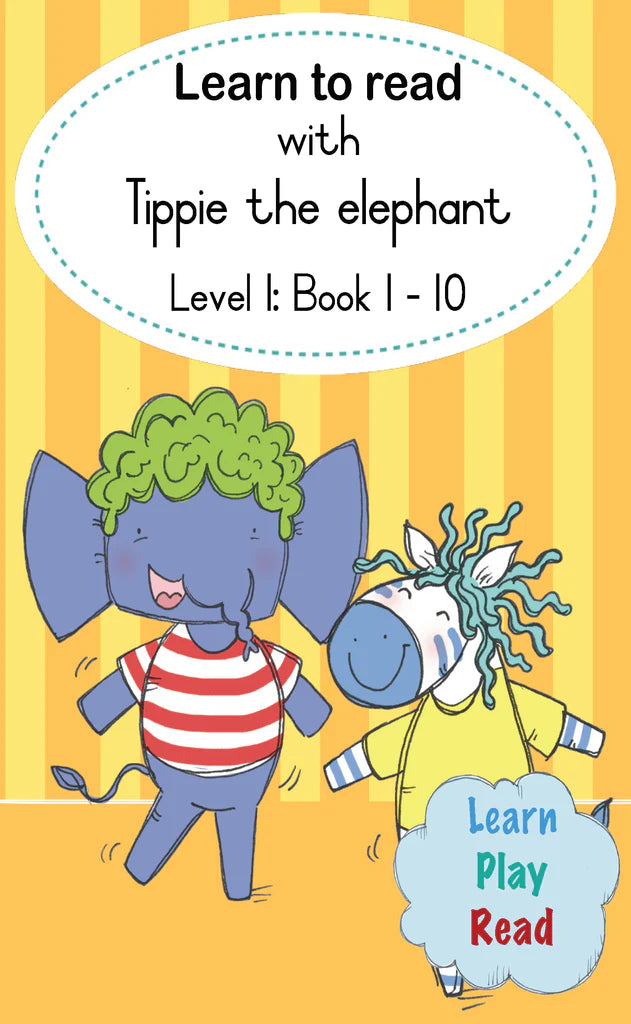 Learn to read with Tippie the Elephant Level 1 Boxset 1-10