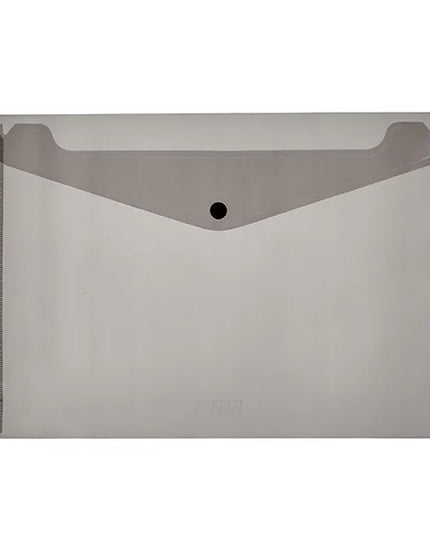A4 Envelope With Button Black