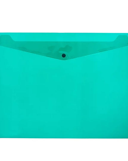 A4 Envelope With Button Green