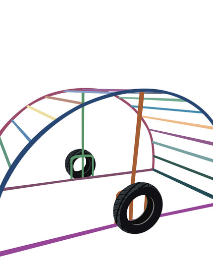 Caravan / Trailer Playgym, (Courier costs do not apply! Contact for quotation.)