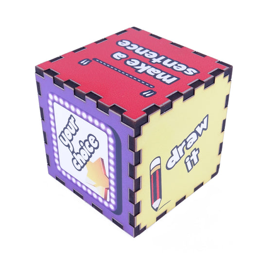 Dice - 65mm Wooden Language