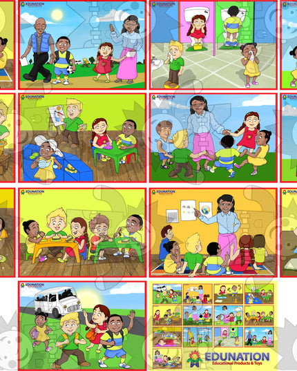 Daily Routine Cards - A5 Edunation South Africa Teacher Tools