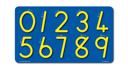Finger Track Number Board 0-9