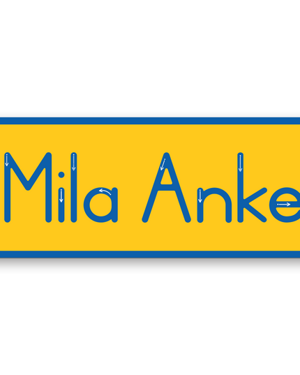 WriteRight My First Finger Trace Name board - up to 10 letters