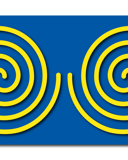 Finger Track Double Spiral Doodle Board for Bilateral integration Double