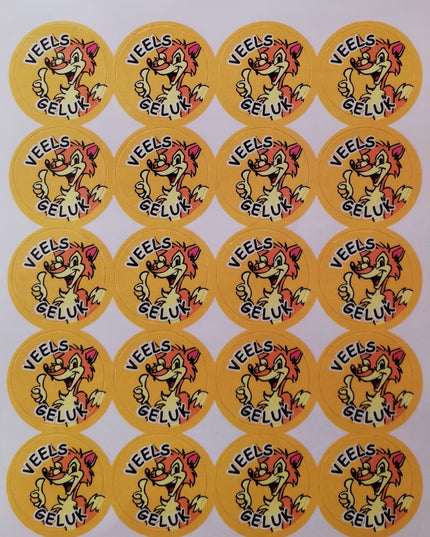 Stickers - Veels Geluk Edunation South Africa Stickers Afrikaans