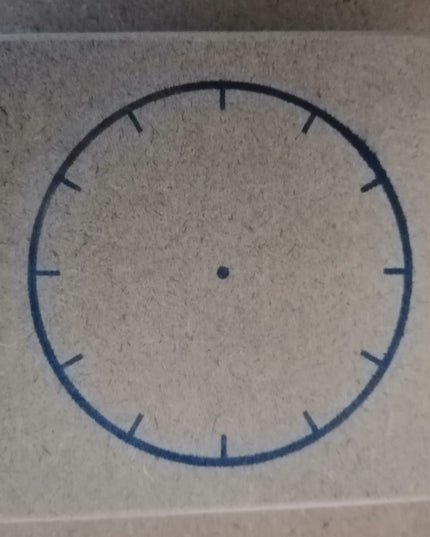 Stamp - Clock Face hours 8cm - Edunation South Africa