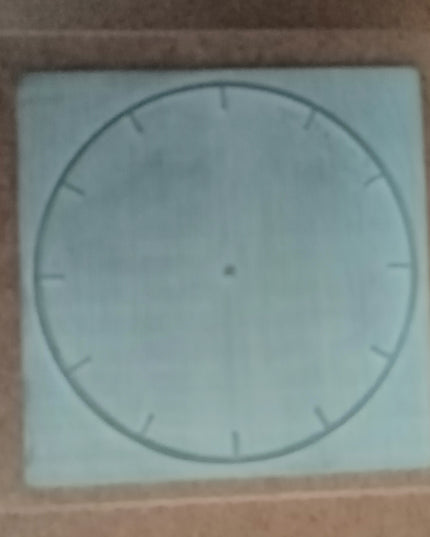 Stamp - Clock Face hours 8cm - Edunation South Africa