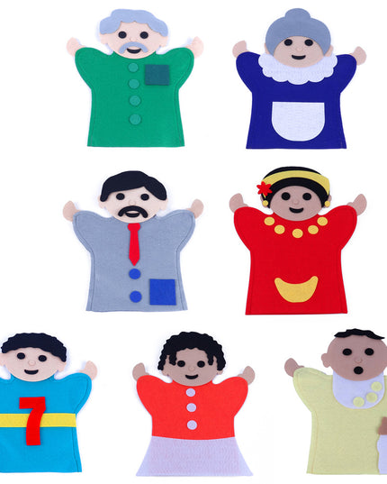 Puppet - Hand - Family - Set of 7 1