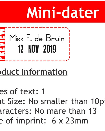 Stamp - Mini Dater 4